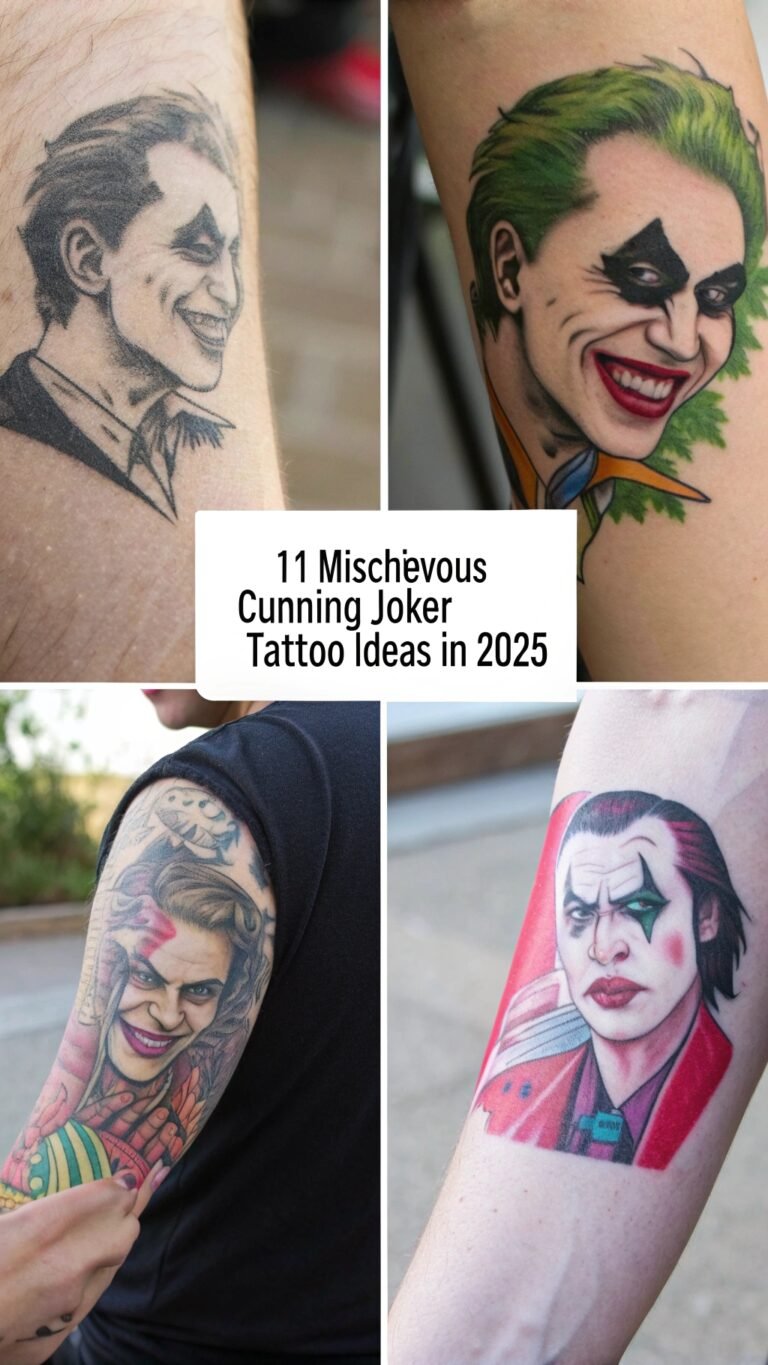 11 Mischievous Cunning Joker Tattoo Ideas and Designs