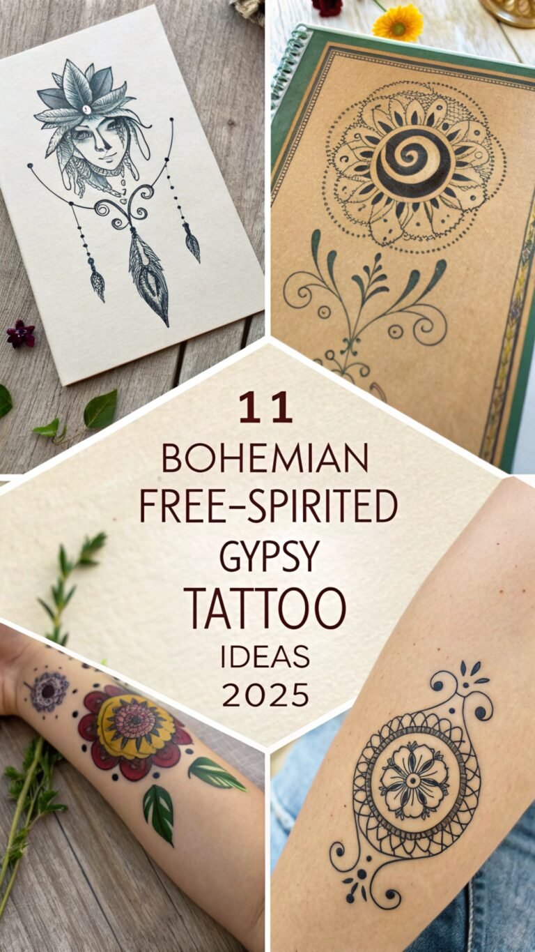 11 Bohemian Free-Spirited Gypsy Tattoo Ideas 2025 and Inspiration