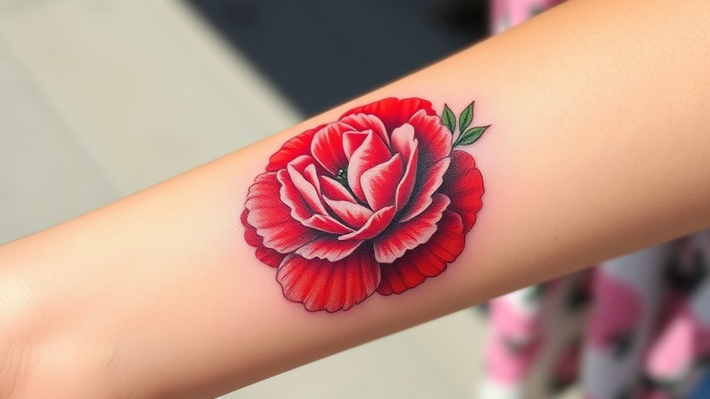 carnation tattoo significance explained