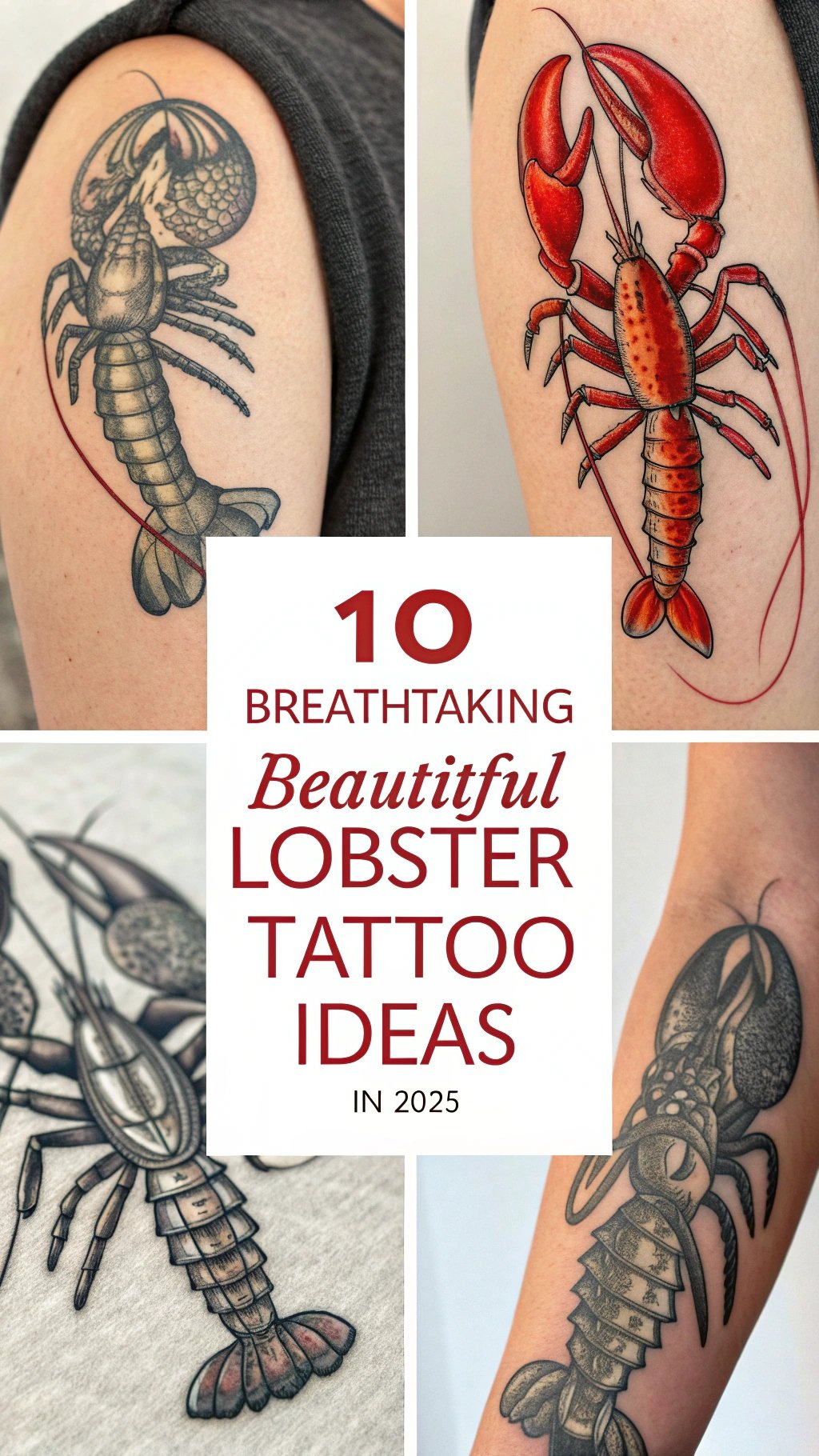 10 Breathtaking Beautiful Lobster Tattoo Ideas In 2025 - Lovely Beauty